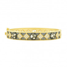 Freida Rothman Rose D'Or Hinge Bangle - RDYKZGB25-H