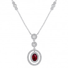 Uneek Ruby Diamond Necklace - LVN937OVRU