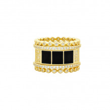 Freida Rothman Harmony 5-Stack Ring - HAYZBKR05-8