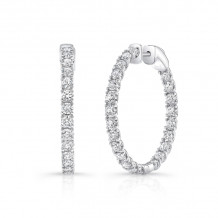 Uneek Hoop Diamond Earrings - ER190159PN