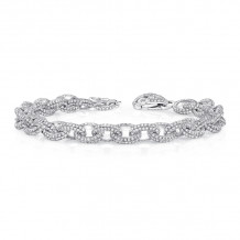 Uneek Classic Diamond Pave Link Bracelet - LBR132