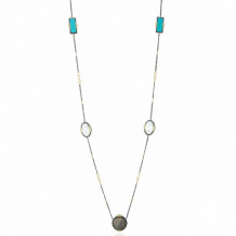 Freida Rothman Epoch Mixed Stone Necklace - YRZ070206B-M-36