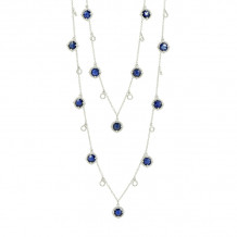 Freida Rothman Stone Droplet Necklace - PZ070456B-BL-40