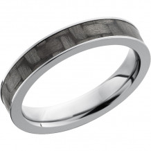 Lashbrook Titanium 4mm Men's Wedding Band - C4F13_CF+POLISH