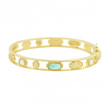 Freida Rothman Amazonian Allure Multi Stone Hinge Bangle - AAYZMB06-H