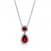 Uneek Ruby Diamond Pendant - LVNMT1843R