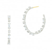 Freida Rothman Cobblestone Hoop Earrings - IFPKZE85-14K