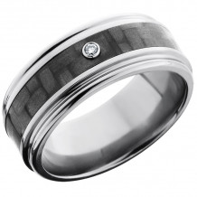 Lashbrook Titanium 9mm Men's Wedding Band - C9REF14_CFDIA.03B+POLISH