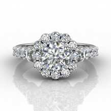Martin Flyer 18k White Gold FlyerFit Engagement Ring