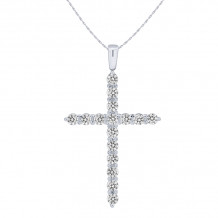 Uneek Cross Diamond Pendant - LVNDNC161W