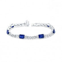 Uneek Blue Sapphire Link Diamond Bracelet - BR2002BSEC