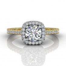 Martin Flyer Two Tone 14k Gold FlyerFit Engagement Ring