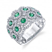 Uneek Emerald Diamond Fashion Ring - LVBRI701E
