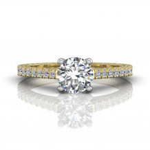 Martin Flyer Two Tone 14k Gold FlyerFit Engagement Ring