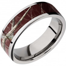 Lashbrook Cobalt Chrome 7mm Men's Wedding Band - CC7F15_RTAPMAROON+POLISH