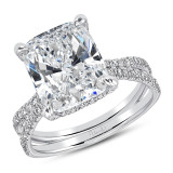 Uneek Le Pur et Simple French-Pave Diamond Engagement Ring - LVS1050CU photo