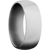 Lashbrook White Damascus Steel 8mm Men's Wedding Band - D8D+BEAD photo2