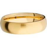 Lashbrook 14k Yellow Gold 6mm Men's Wedding Band - 14KY6D-P+SATIN photo3