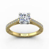 Martin Flyer Two Tone 18k Gold FlyerFit Engagement Ring photo2