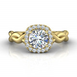 Martin Flyer Two Tone 14k Gold FlyerFit Engagement Ring photo