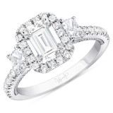 Uneek Us Collection Radiant Diamond Engagement Ring - SWUS308RAD-6.7X5RAD photo
