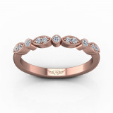 Martin Flyer 18k Rose Gold FlyerFit Wedding Band photo2