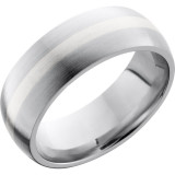 Lashbrook Cobalt Chrome 8mm Men's Wedding Band - CC8D12_SS+SATIN photo