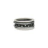 Freida Rothman Twisted Cable 5-Stack Ring - IFPKZR54-6 photo