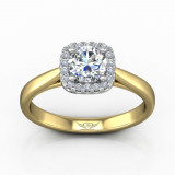 Martin Flyer Two Tone 14k Gold FlyerFit Engagement Ring photo2