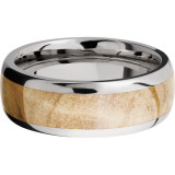 Lashbrook Titanium Hardwood 8mm Men's Wedding Band - HW8D15_BOXELDERBURL+POLISH photo3