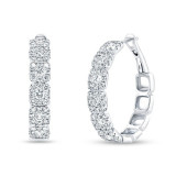 Uneek Chatterly Hoop Diamond Earrings - ER2781dc photo