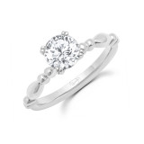 Uneek Us Collection Round Diamond Engagement Ring - SWUSOL05W-6.5RD photo