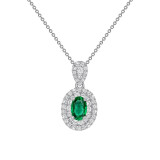 Uneek Oval Emerald Pendant - LVNRI290E photo