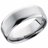 Lashbrook Titanium 8mm Men's Wedding Band - 8DF+SATIN_POLISH photo