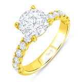 Uneek Timeless Round Diamond Engagement Ring - R602RB-200 photo