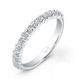 Uneek 15-Diamond Shared-Prong Wedding Band with Scalloped Edges - UWB07 photo