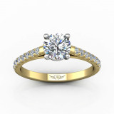 Martin Flyer Two Tone 18k Gold FlyerFit Engagement Ring photo2