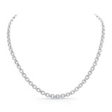 Uneek Diamond Pave Round Link Necklace - LVND09 photo