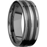 Lashbrook Black Tungsten Men's Wedding Band - TCR8347+SATIN_POLISH photo2