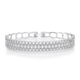 Uneek Broderie Anglaise Open Lace Diamond Bangle Bracelet - LVBAW2165W photo