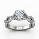 Martin Flyer 14k White Gold FlyerFit Engagement Ring photo2