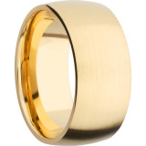 Lashbrook 14k Yellow Gold 10mm Men's Wedding Band - 14KY10D-P+SATIN photo2