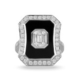 Doves Mondrian 18k White Gold Diamond Ring - R8744BO-1 photo