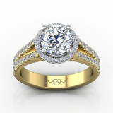 Martin Flyer Two Tone 18k Gold FlyerFit Engagement Ring photo2