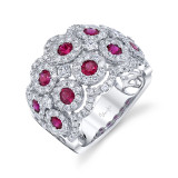 Uneek Ruby Diamond Fashion Ring - LVBRI701R photo