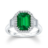 Uneek Radiant Emerald Engagement Ring - R059RADEMU photo