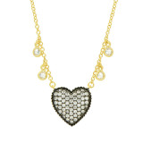 Freida Rothman From The Heart Pave Necklace - YRZ070458B-16E photo