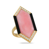Doves Dahlia 18k Yellow Gold Diamond Ring - R9387BOPO photo