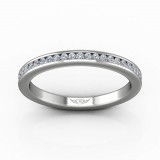 Martin Flyer 18k White Gold FlyerFit Wedding Band photo2