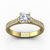 Martin Flyer 14k Yellow Gold FlyerFit Engagement Ring photo2